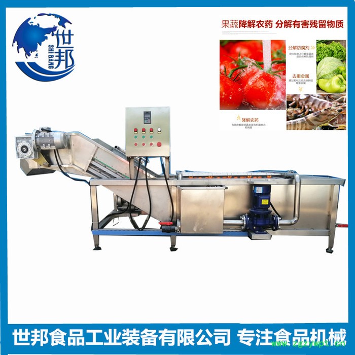 蓝莓气泡清洗机 大型果蔬臭氧杀菌清洗设备 中药材毛豆气泡清洗机图4