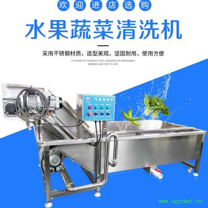 蓝莓气泡清洗机 大型果蔬臭氧杀菌清洗设备 中药材毛豆气泡清洗机图2