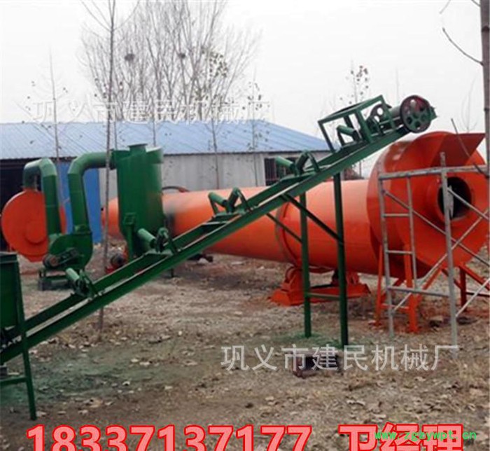 药渣水果渣烘干机 回转滚筒干燥机 豆渣烘干机 建民价格实惠 节能图2