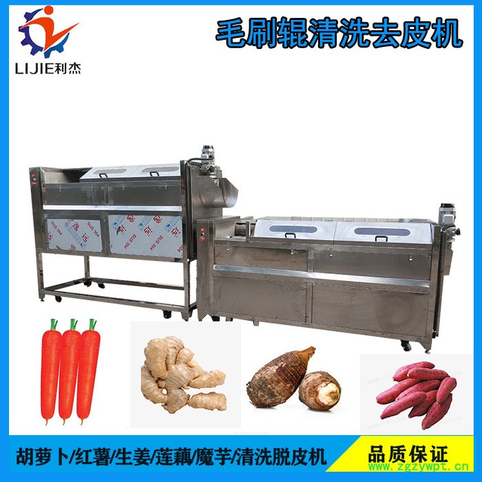 土豆去皮清洗机供应 水果清洗设备 中药材清洗去泥机图7