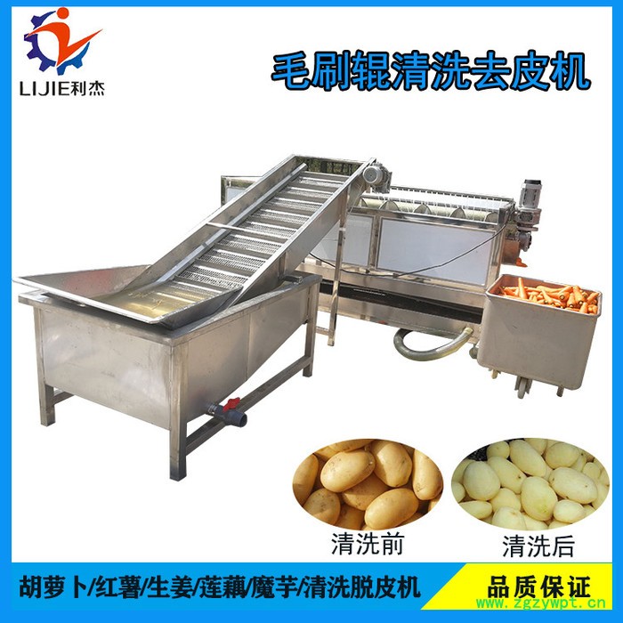 土豆去皮清洗机供应 水果清洗设备 中药材清洗去泥机图6