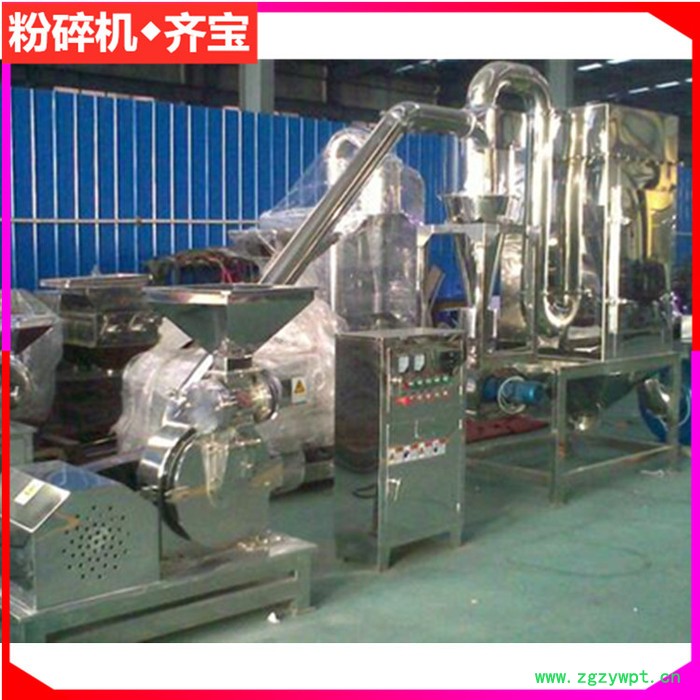 带冷却除尘粉碎机 根茎类中药材粉碎机 干粉类物料超细粉碎设备 白糖食盐磨粉设备图5