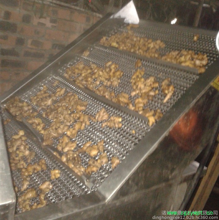 鼎鸿QX-3000型雪莲清洗机 大姜清洗流水线  蕨菜清洗机 中药材清洗设备  蕨菜清洗流水线 自动清洗 循环用水图8