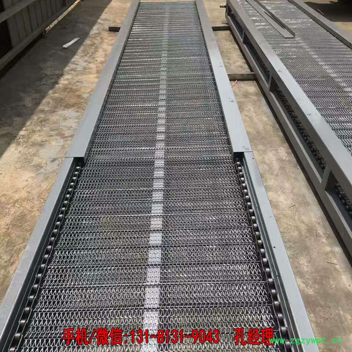 不锈钢网带输送机 网带式输送设备 药材碾压输送机 定制图4