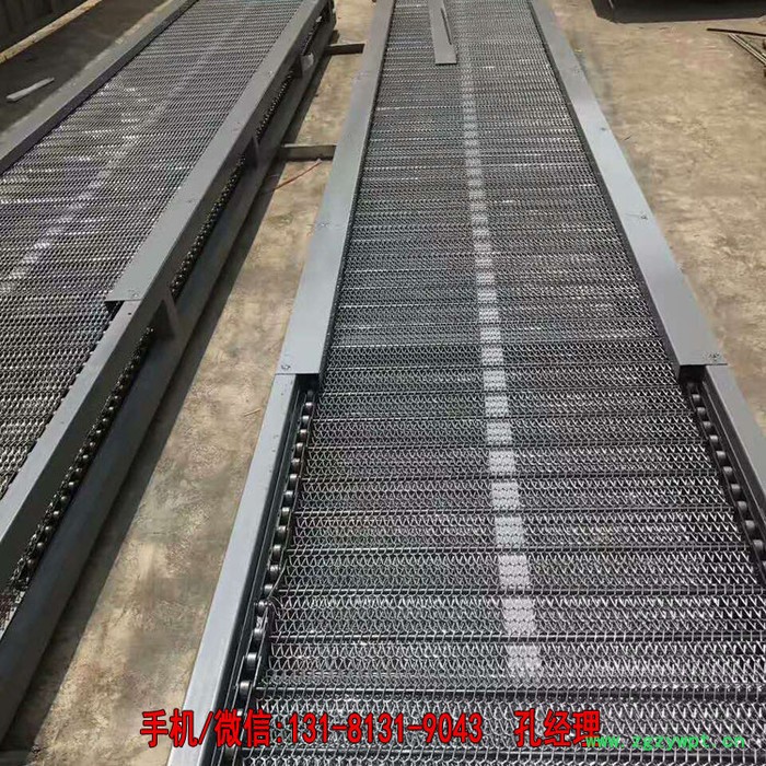 不锈钢网带输送机 网带式输送设备 药材碾压输送机 定制图3