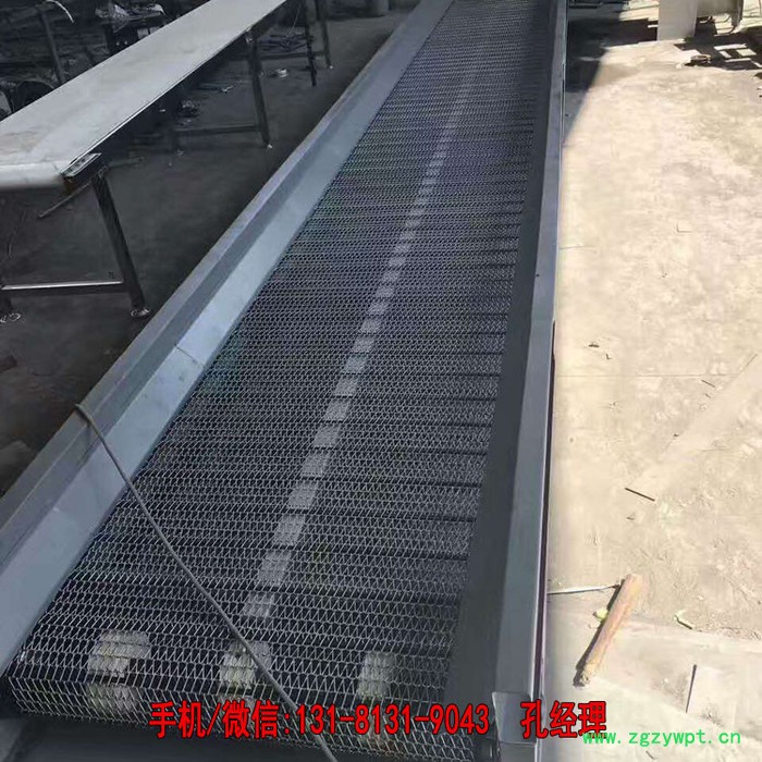 不锈钢网带输送机 网带式输送设备 药材碾压输送机 定制图8