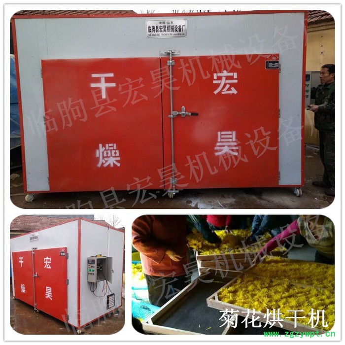 宏昊HH-300供应 菊花烘干机 中药材烘干箱 贡菊花烘干设备 煤电一体机 不变色**图4