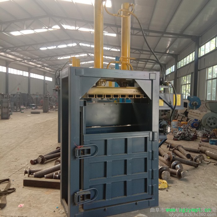 10吨小型压块打包设备压缩药材甜叶菊压块机立式废纸液压打包机图2