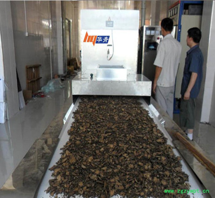 东莞华青微波机中药材二次烘干30千瓦隧道式微波干燥设备图3