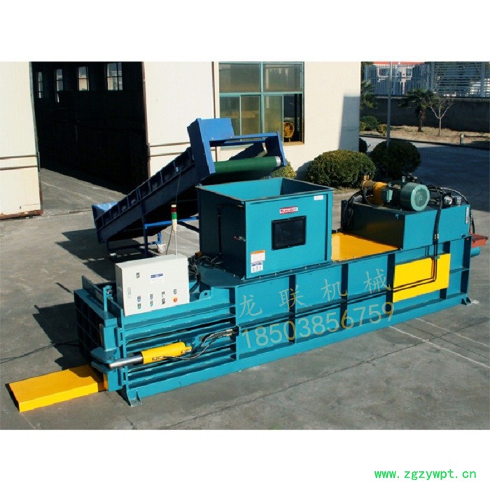 **推荐】郑州龙联LL-180型液压棉花打包机 药材打包机械 饮料瓶打包机设备图8