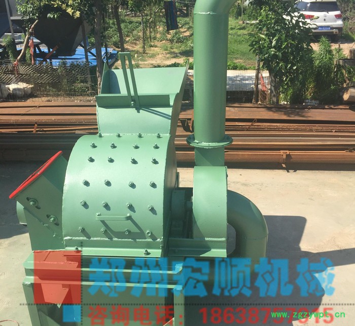 宏顺直销600型树枝树干木头粉碎机 中药木粉机 高速木材粉碎机图2