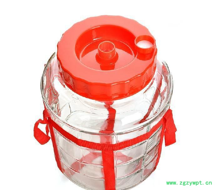 5~28L无铅玻璃自酿葡萄酒瓶 泡酒罐 密封药酒发酵罐 泡菜图3