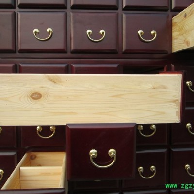 华都中药柜直销实木中药橱/松木中药柜中药柜套装豪华大气整体效果古朴复古的中药柜