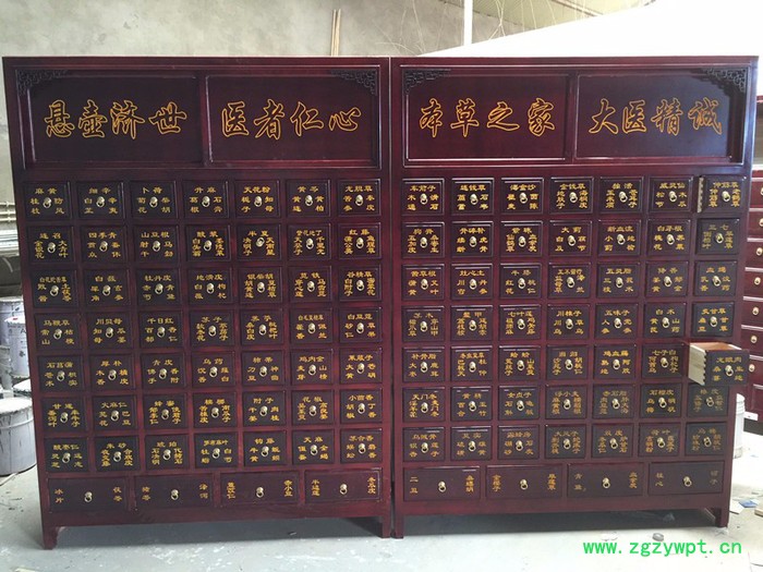 民康M-157 实木中药柜批发水曲柳木质中药斗**中药橱图3