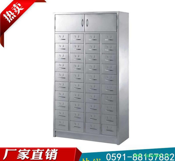 福建医院中西药柜 福州防红木中药柜 厦门不锈钢药柜图2