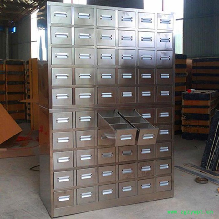 乐众中药柜 中药橱  不锈钢中药台图2