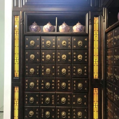 药店鲁班zy01 中药柜 中药柜台