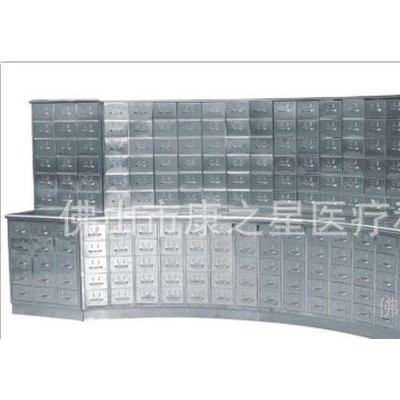 供应批量生产C21弧形组合中药调剂柜 中药柜台药柜定做