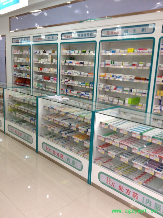 药店升级改造设计制作、中药柜、西药柜、参茸展示柜图3