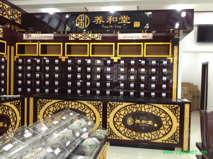 药店升级改造设计制作、中药柜、西药柜、参茸展示柜图4