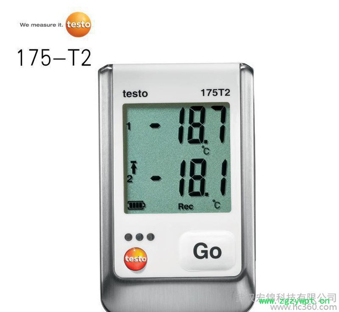 testo 175-T2电子温度记录仪，2通道，带内置温度传图2