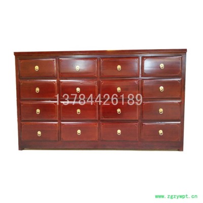 **中药操作台实木中药柜中草药柜松木药斗可定做斗柜前台