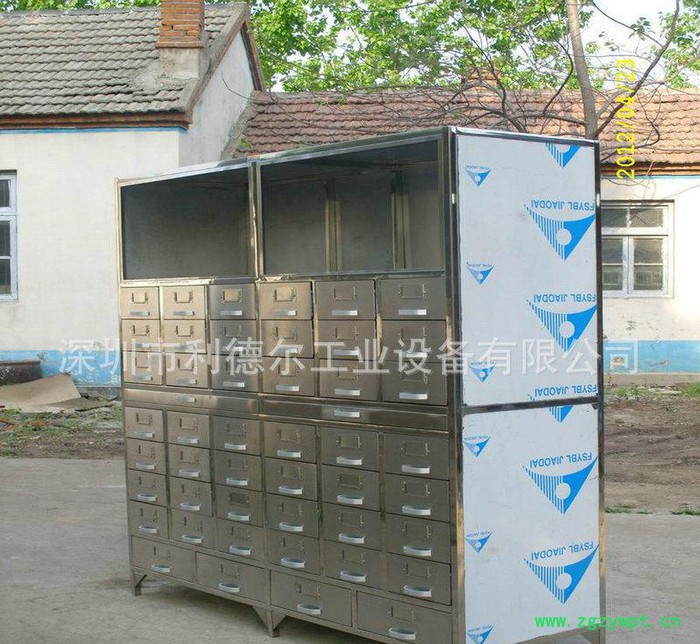 加工定制 非标带厨不锈钢中药柜 防潮防串药图2