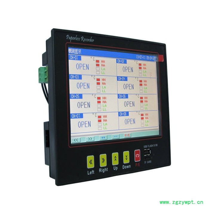 杰晟300A 无纸记录仪带曲线显示温度记录仪图2