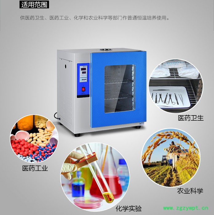 康恒仪器303-0A 电热恒温培养箱 小型实验室微生物霉菌培养箱生化培养箱恒温箱图2