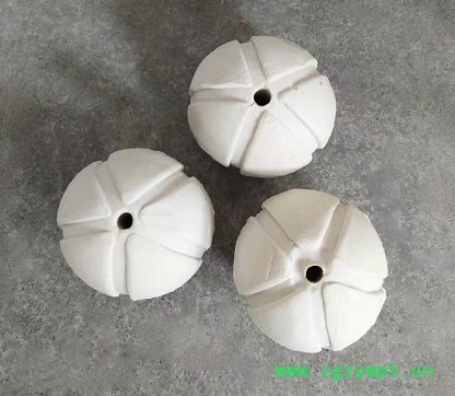 兴丰化工 开孔惰性瓷球氧化铝开孔瓷球催化剂载体，天然气空分专用催化剂载体惰性氧化铝瓷球，开孔菠萝瓷球 中高铝瓷球载体图2