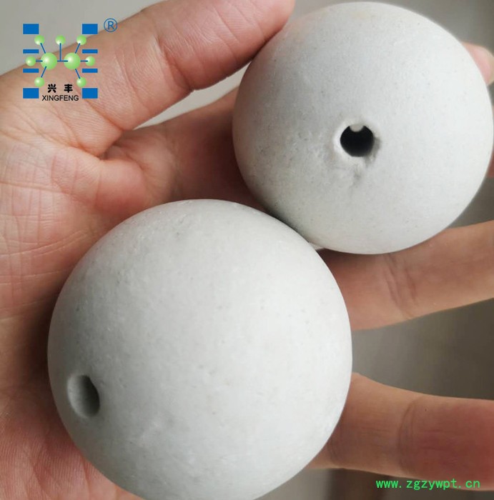 供应开孔瓷球 高铝 中铝 低铝 6mm-60mm 催化剂覆盖支撑填料图3