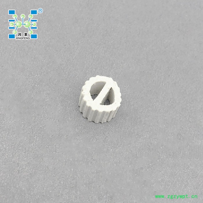 兴丰 陶瓷散堆勒辛环、催化剂载体支撑陶瓷带齿填料图5