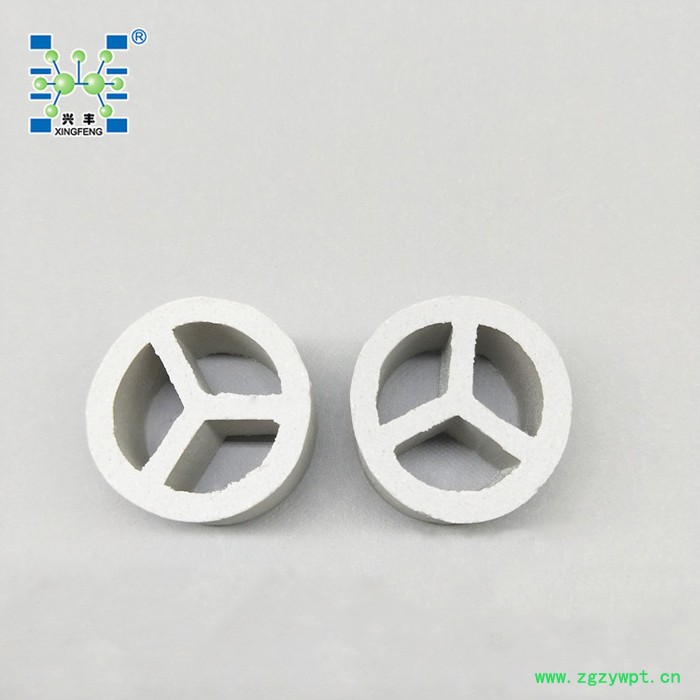 兴丰 直供陶瓷散堆填料3Y填料扁环3Y陶瓷催化剂载体填料图3