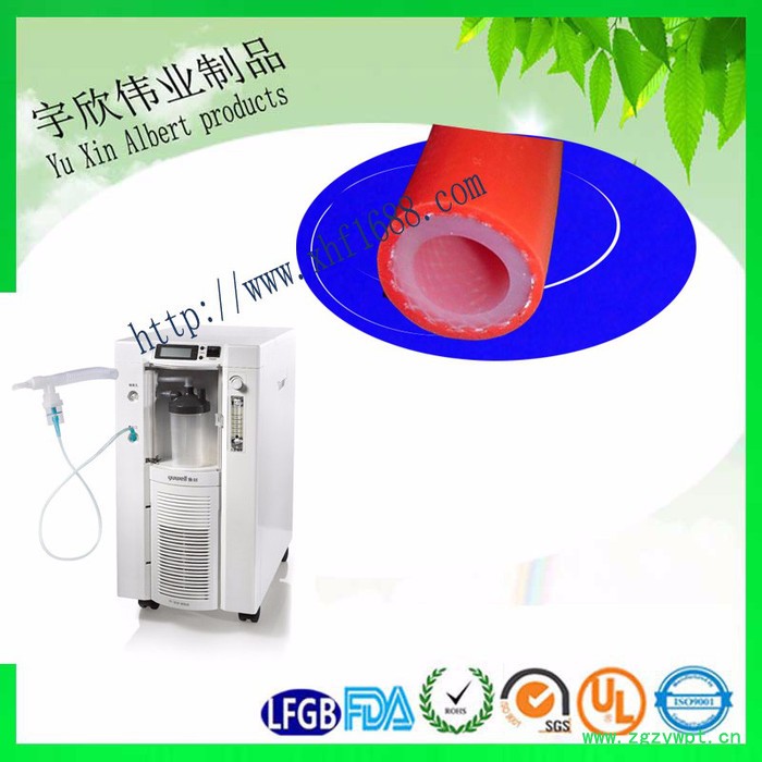 防爆**编织硅胶管 高抗压医疗硅胶编织软管 9.5*16的制氧编织软管 食品级**编织复合管价格图2