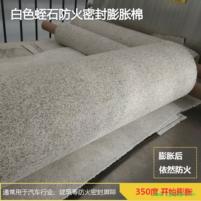 德清国泰 防火膨胀棉防火门窗灯具用 密封膨胀棉 堵烟阻燃隔音防撞 汽车催化剂载体蛭石膨胀密封防火衬垫隔热棉条 石墨膨胀图7