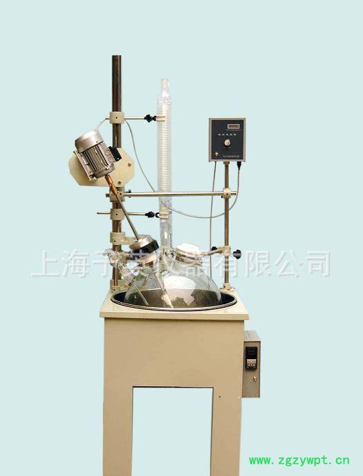 50L反应釜 玻璃反应器 单层玻璃反应釜 上海予英反应器图2