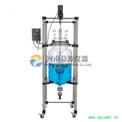 河南益源仪器FY-10L玻璃分液器 玻璃分液器厂家 玻璃搅拌器·  玻璃常温反应器