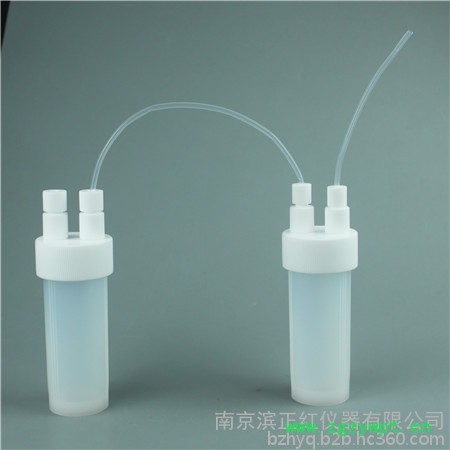 南京滨正红加工气体串联反应器离子吸收装置1/4管子PFA连续反应瓶四氟反应消解罐图5