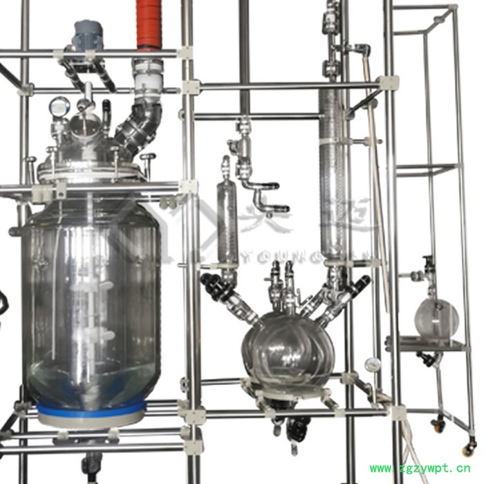 央迈科技 防爆双层玻璃反应釜 实验室多功能真空反应器供应 **图6
