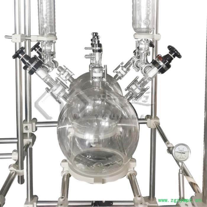 央迈科技 防爆双层玻璃反应釜 实验室多功能真空反应器供应 **图7