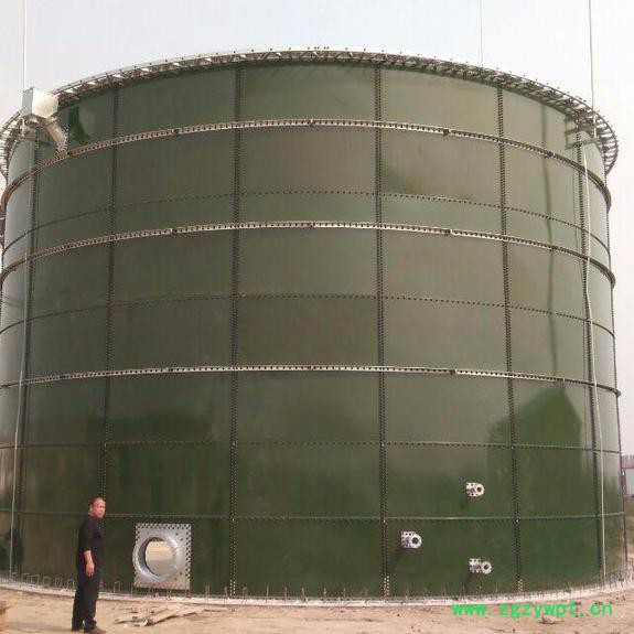 宸一环境搪瓷钢板厌氧发酵罐 3000立方密封发酵罐 沼气搪瓷拼装罐图3