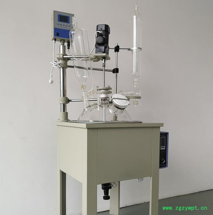 **单层玻璃反应釜F-10L 多功能反应器 不锈钢加热锅可水浴油浴 上海互佳仪器图5