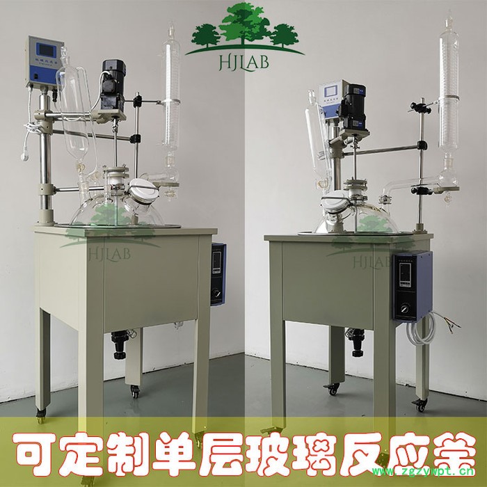 **单层玻璃反应釜F-10L 多功能反应器 不锈钢加热锅可水浴油浴 上海互佳仪器图8