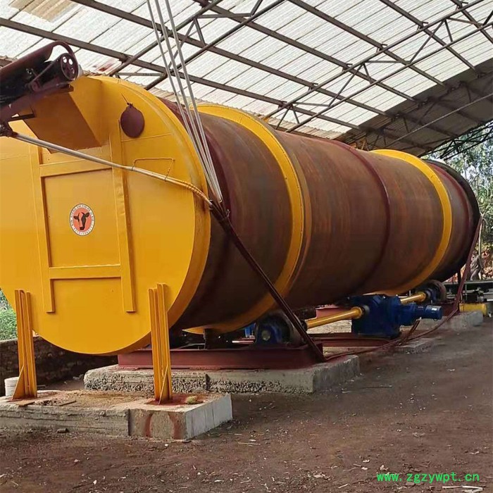 卧式旋转发酵罐 有机肥好氧发酵设备图5