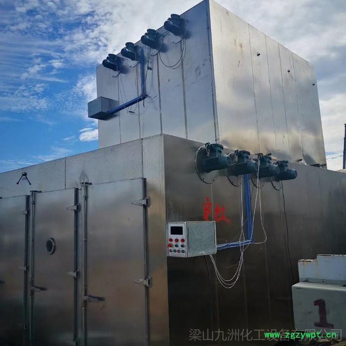 二手不锈钢烘箱 电气两用烘箱 3000升不锈钢双锥真空干燥机 九洲供应图2