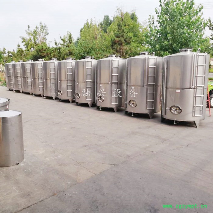 浙江果酒罐价格 桑椹酒发酵罐 葡萄酒罐生产厂家 冷冻罐 侧式搅拌冷冻罐周转桶图6