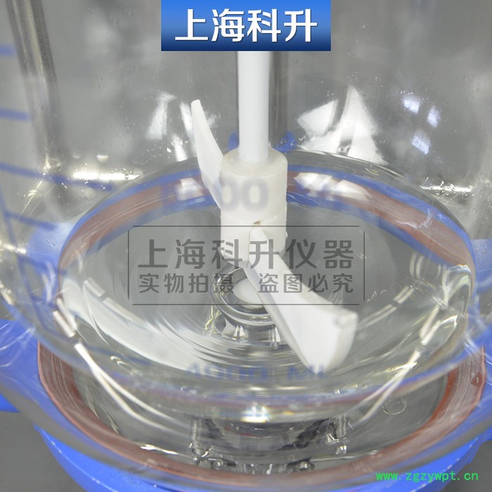 上海科升S212-50L双层玻璃反应釜 多功能反应器 实验室真空搅拌反应器   **高硼硅玻璃图3