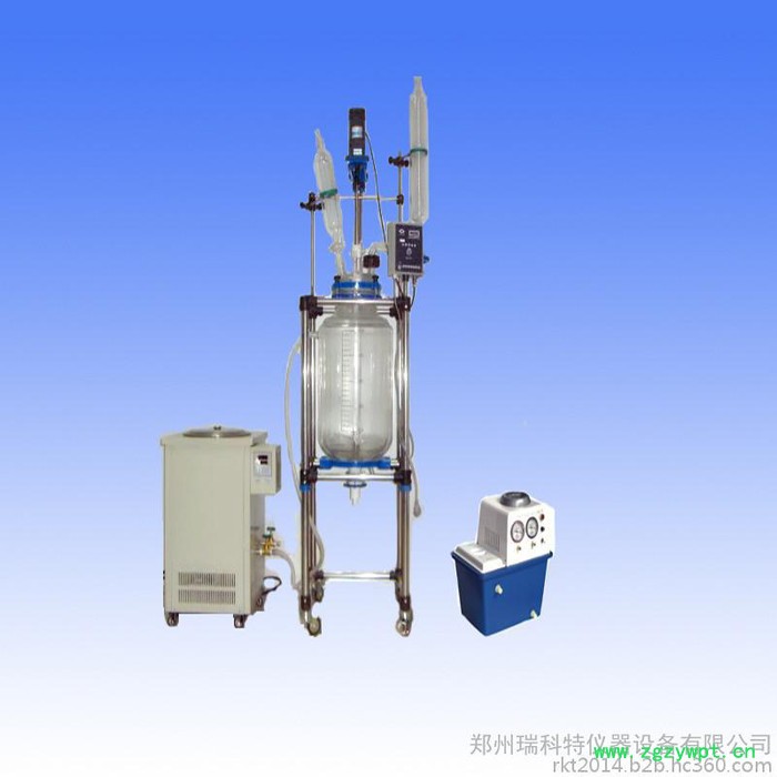 双层玻璃反应釜价格50L双层玻璃反应釜多功能玻璃反应器 **特价供应图2