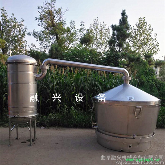 山西家庭做酒用冷凝器 冷却器 对辊粉碎机 葡萄酒发酵罐不锈钢容器 酿酒用冷却器图5