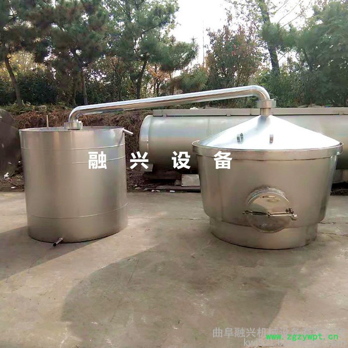 山西家庭做酒用冷凝器 冷却器 对辊粉碎机 葡萄酒发酵罐不锈钢容器 酿酒用冷却器图6